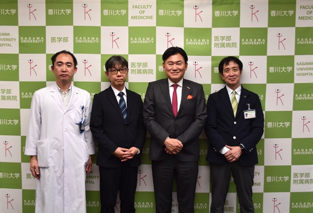 楽天メディカル株式会社の三木谷浩史会長が医学部を訪問されました