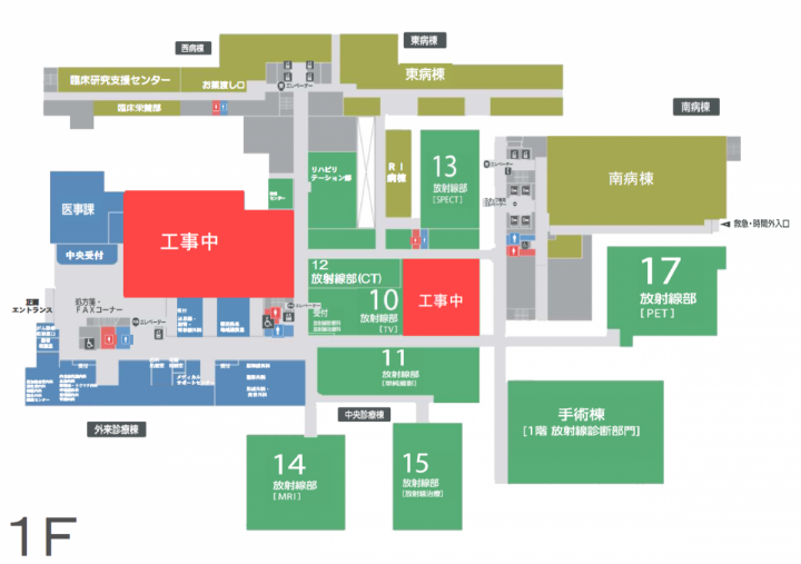 病院1階案内図